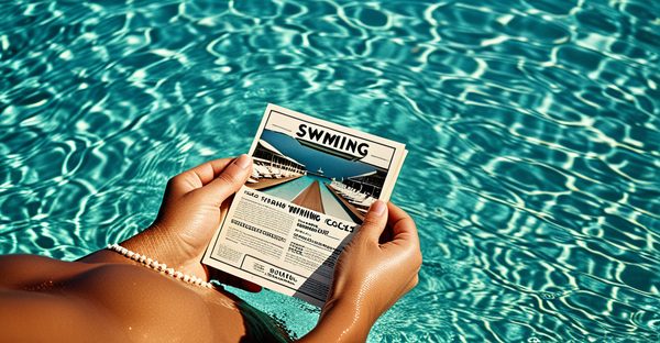 Affiche natation : élégance vintage pour passionnés